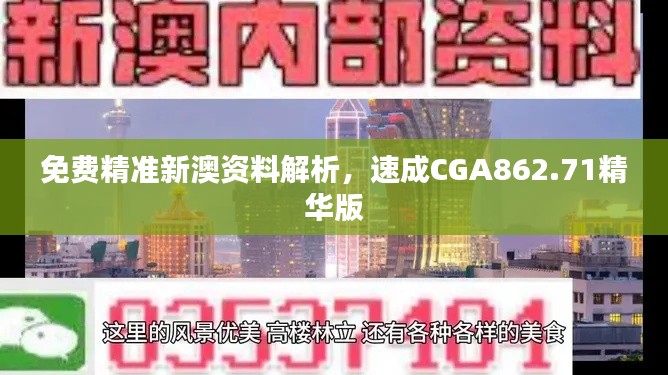 免费精准新澳资料解析,速成CGA862.71精华版