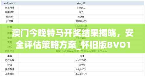 澳门今晚特马开奖结果揭晓,安全评估策略方案_怀旧版BVO180.62
