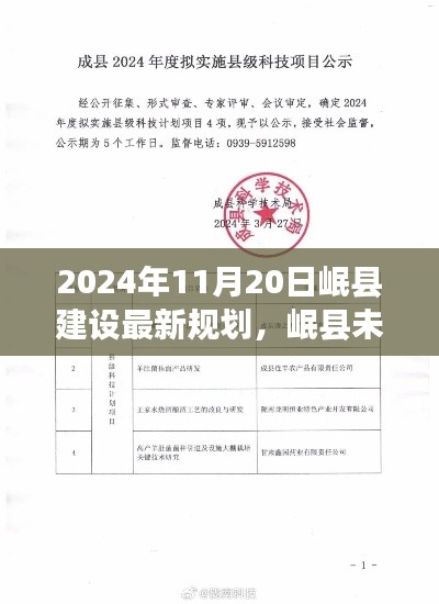 揭秘岷县未来新篇章,揭秘岷县建设最新规划,展望美好未来✨