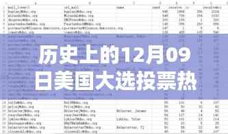 美国大选投票热门数据深度解析,历史上的十二月九日回顾与解析