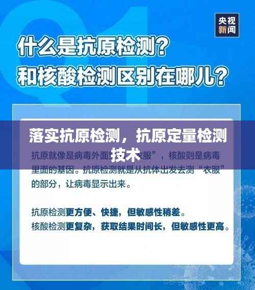 落实抗原检测,抗原定量检测技术
