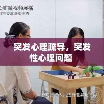 突发心理疏导,突发性心理问题