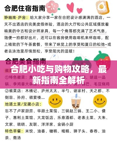 合肥小吃与购物攻略,最新指南全解析